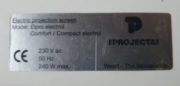 0067 projectiescherm elektrisch projecta 3