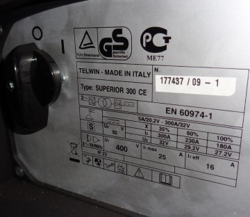 0229 booglas app telwin inverter superior 300ce 400v 1 3