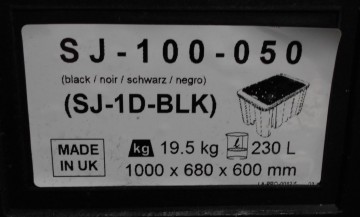 0493 lekbak kunststof 230 liter zwart 5