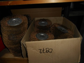 0972 messing borstel rond 150 mm opname 127 mm 2