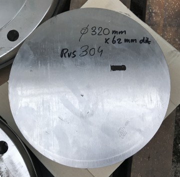 1261 rvs 304 schijf rond 304 1