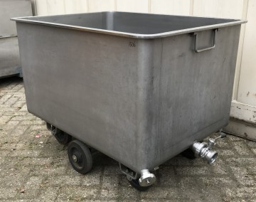 1506 rvs kar met uitloop 116x87x87 cm 2