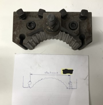 1541 beitelhouder schuitje multifix type d1 steekmaat 135 mm  1