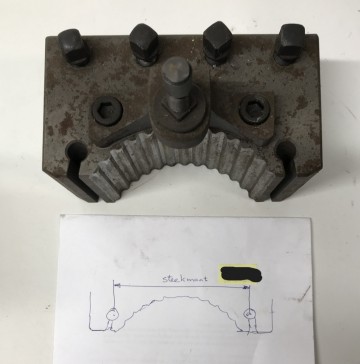 1542 beitelhouder schuitje multifix type d1 steekmaat 135 mm ronde beitel 1