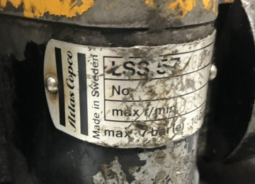 1752 1 atlascopco slijpmachine pneumatisch lss 57 3
