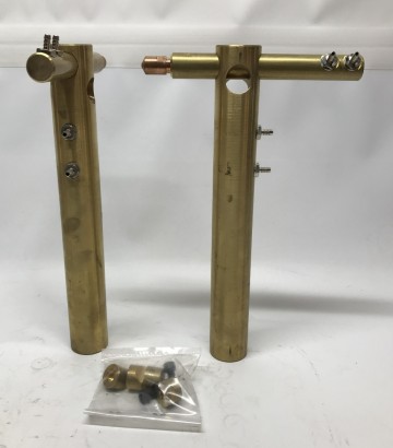 1768 toebehoren puntlasapparaat messing koper 1