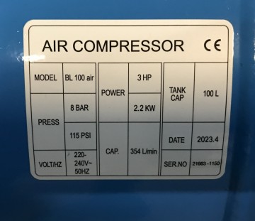 1842 compressor huvema bl 100 air 3