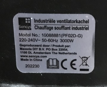 1901 ventilator kacheltje sencys 220 volt 3