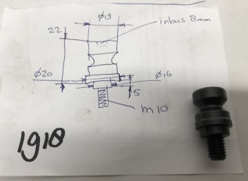 1918 aantrekstut o19 mm 1