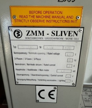 2003 draaibank zmm cu325 rd x 750 400 volt 4