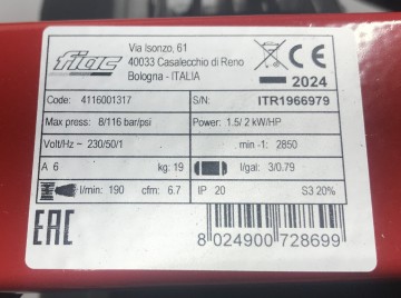 2016 compressor fiac colibri 3