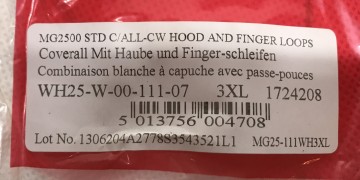 2119 2 wegwerpoverall alphatec 2500 standaard maat 3xl 3