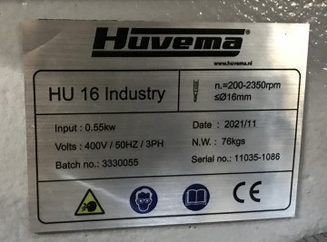 2127 tafelboormachine huvema hu 16 n industry 400 volt 3