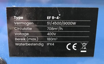 2134 huvema hetel lucht kachel ef 9 4 400 volt 3