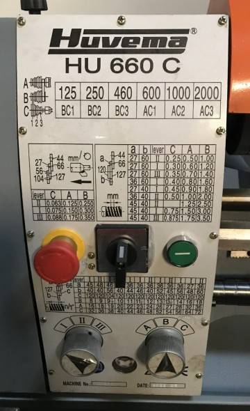 2136 metaaldraaibank huvema hu660 c 230 volt 4