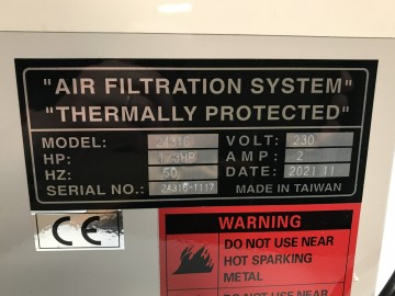 2167 luchtzuiverings apparaat huvema  airpro 1400 230 volt 3