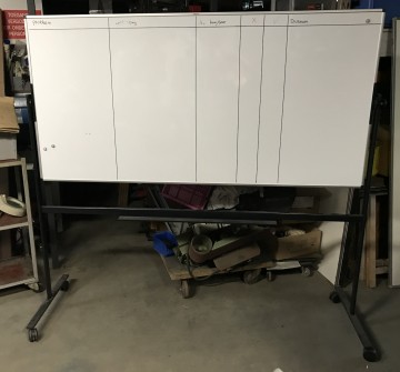 2181 whitebord 200x100 cm verrijdbaar 2