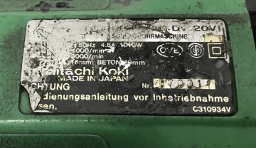 2184 koloboormachine hitachi 230 volt 3