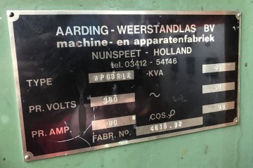 2192 puntlasapparaat aarding 400 volt 3