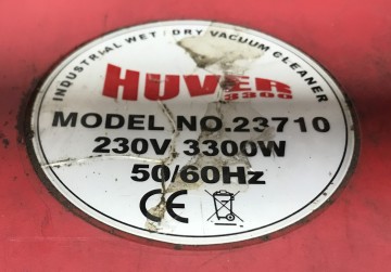 2215 bouwstofzuigern huvema huver 3300 230 volt 3