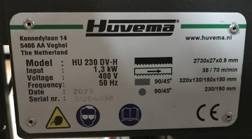 2219 bandzaag huvema hu230 dgh 4 half automaat 400 volt 3
