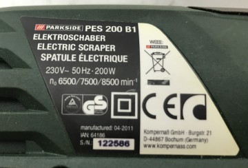 2281 elektrische schraper parkside230 volt 3