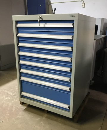 2322 ladekast 8 laden 71x71x100 cm slot 2 sleutels 1