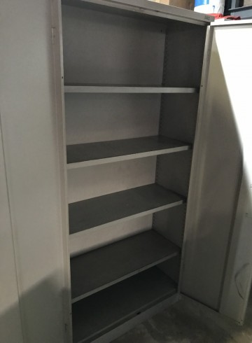 2327 metalen 2 deurskast 100x40x199 cm geen slot 2