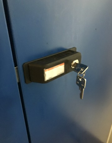 2328 metalen 2 deurskast garant 100x40x200 cm slot 2 sleutels 3