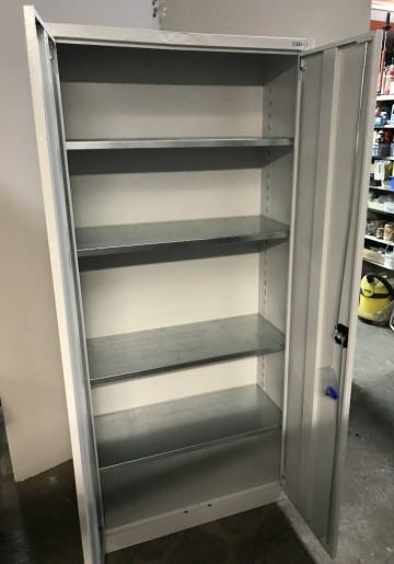 2331 metalen 2 deurskast 92x40x198 cm licht schade 3