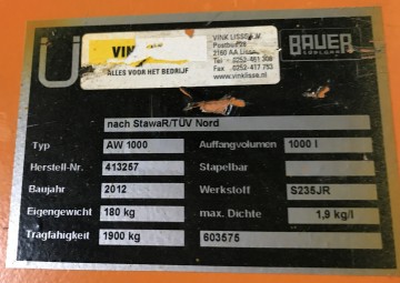 2335 lekbak bauer 146x146x62 cm ibc geschikt 4