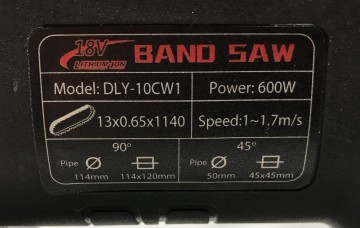 2350 bandzaag 18 volt accu dly 10 cw1 4