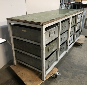 2358 bakkenkast 161x55x75 cm vintage normaalbakken 2