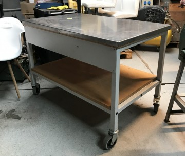 2374 etagekar rvs blad 76x120x85 cm 2