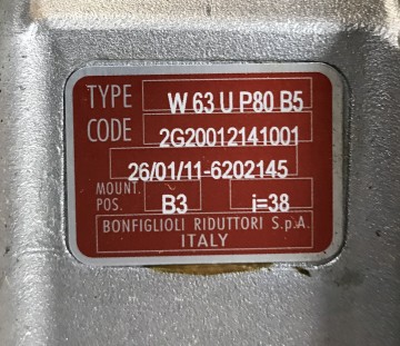 2413 elektromotor met vertragingskast 400 volt 3