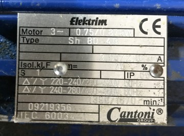 2413 elektromotor met vertragingskast 400 volt 4