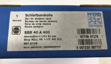 2470 1 slijpband op rol pferd sbr 40 a 400 ca 100m 2