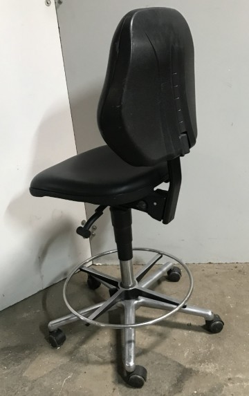 2492 werkplaatsstoel zwart skai 2