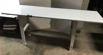 2527 werkbank 220x60x105 cm rvs geslepen dekplaat 3