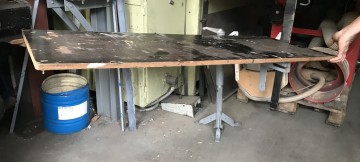 2540 vandiktebank dankeart 400 volt met aanvoertafel voor vandikte 6