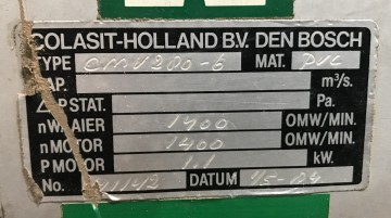 2577 afzuiger colasit houtmot 400 volt 3