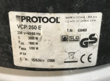 2581 stofzuiger protool vcp250e 230 volt 3