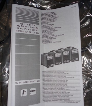 Telwin tig 362 ac dc 350amp 400v 1 5