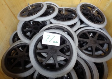 Wiel buiten dia 400x40mm met trommel rem 2