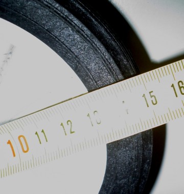 Wiel kunststof 150x25x8mm gat 3