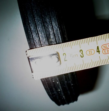 Wiel kunststof 150x25x8mm gat 4